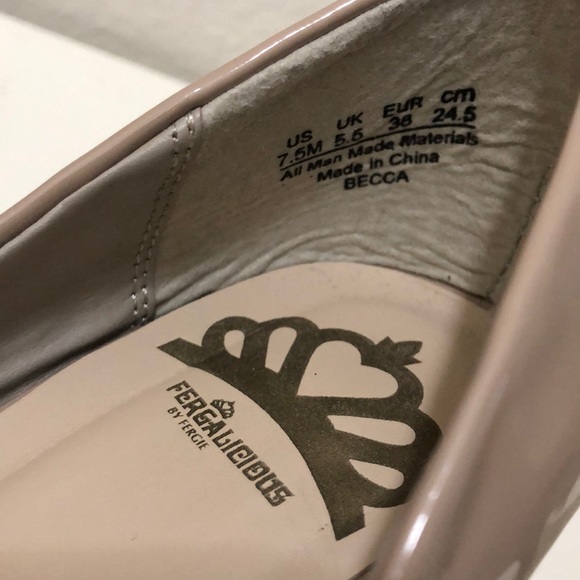 Fergalicious - Patent Leather Peep-toe Pumps - Picture 5 of 6